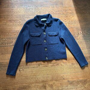 Sezane Betty Cardigan Navy XS